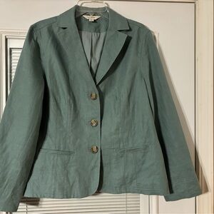 L.L. Bean Women's Teal Blazer Size 14